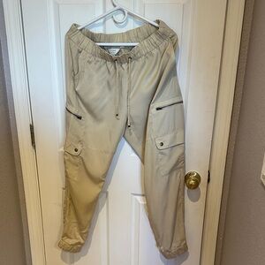 Banana Republic Beige Tencel Joggers Women’s Size M